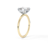Asscher Solitaire Lab Grown Diamond Engagement Ring