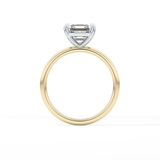 Asscher Solitaire Lab Grown Diamond Engagement Ring