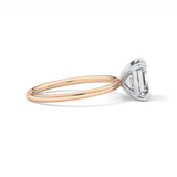 Asscher Solitaire Lab Grown Diamond Engagement Ring