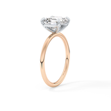 Asscher Solitaire Lab Grown Diamond Engagement Ring