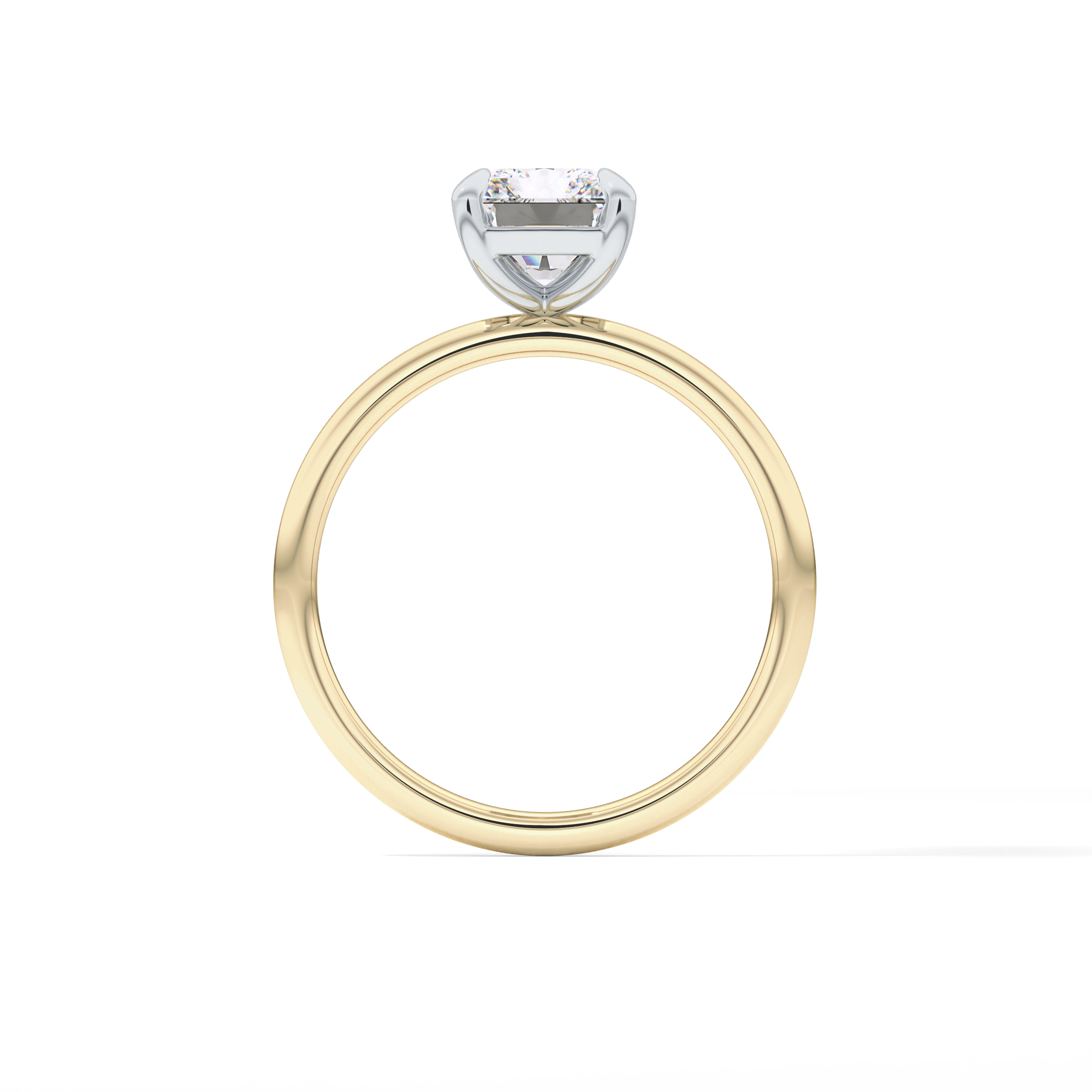 Radiant Solitaire Lab Grown Diamond Engagement Ring