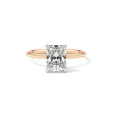 Radiant Solitaire Lab Grown Diamond Engagement Ring