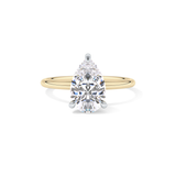 Pear Solitaire Lab Grown Diamond Engagement Ring