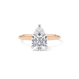 Pear Solitaire Lab Grown Diamond Engagement Ring