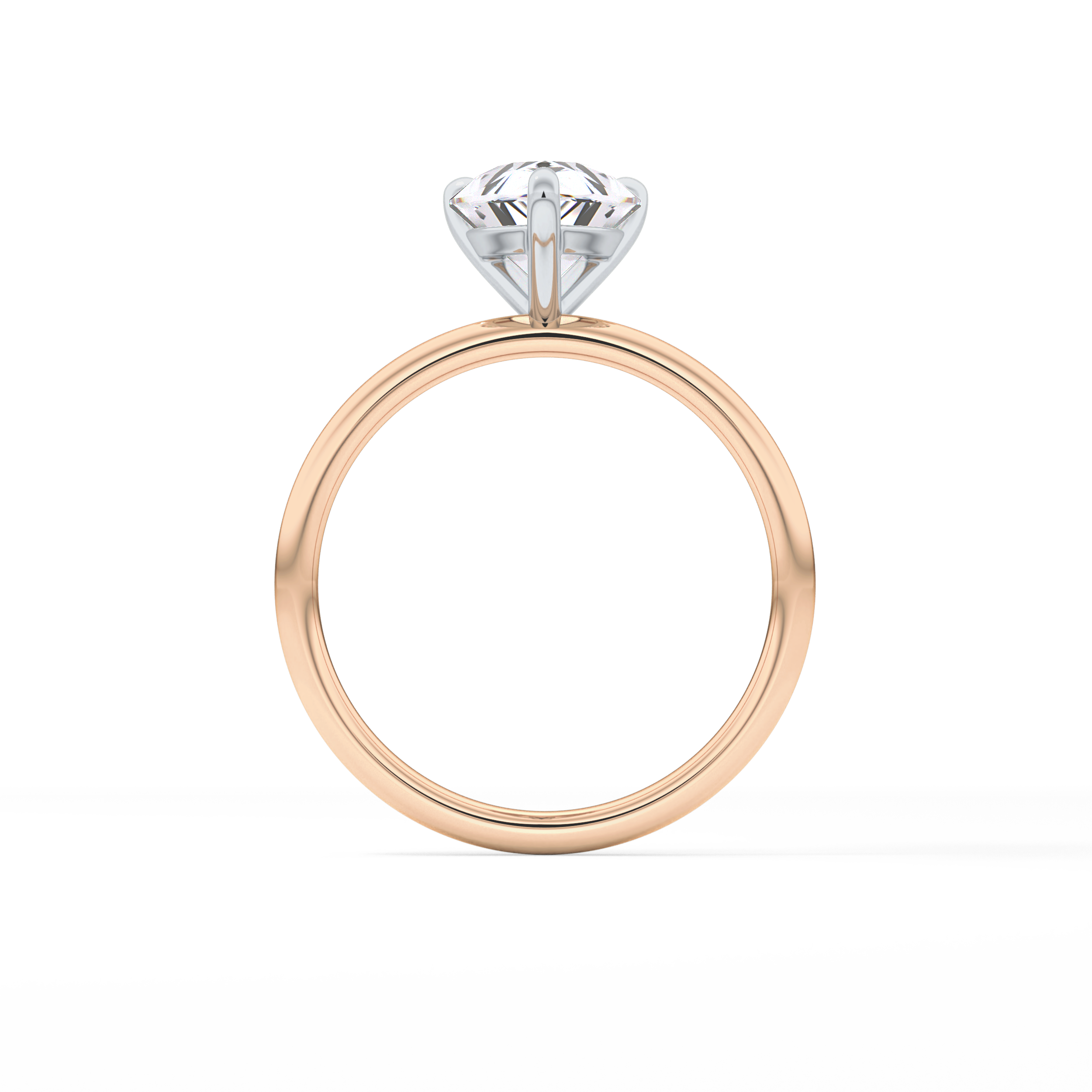 Pear Solitaire Lab Grown Diamond Engagement Ring