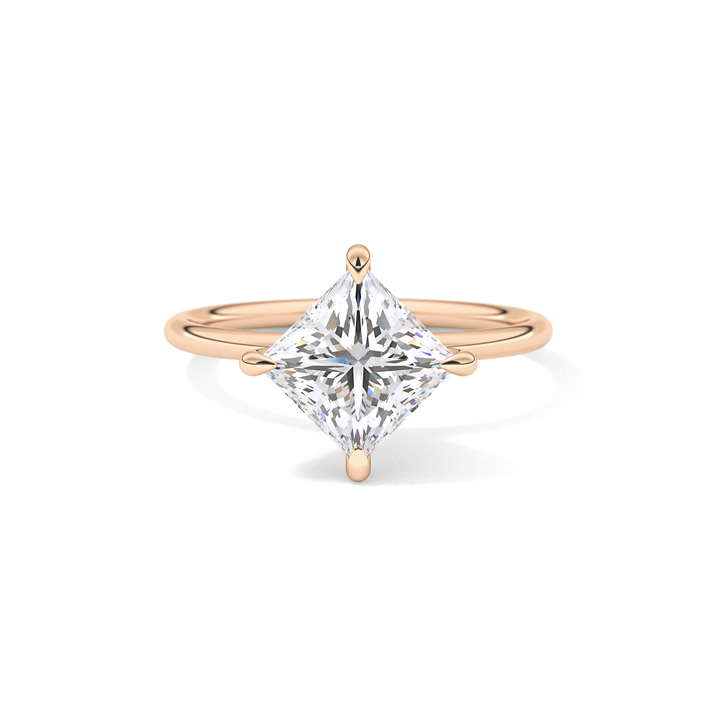 Princess Solitaire Lab Grown Diamond Engagement Ring