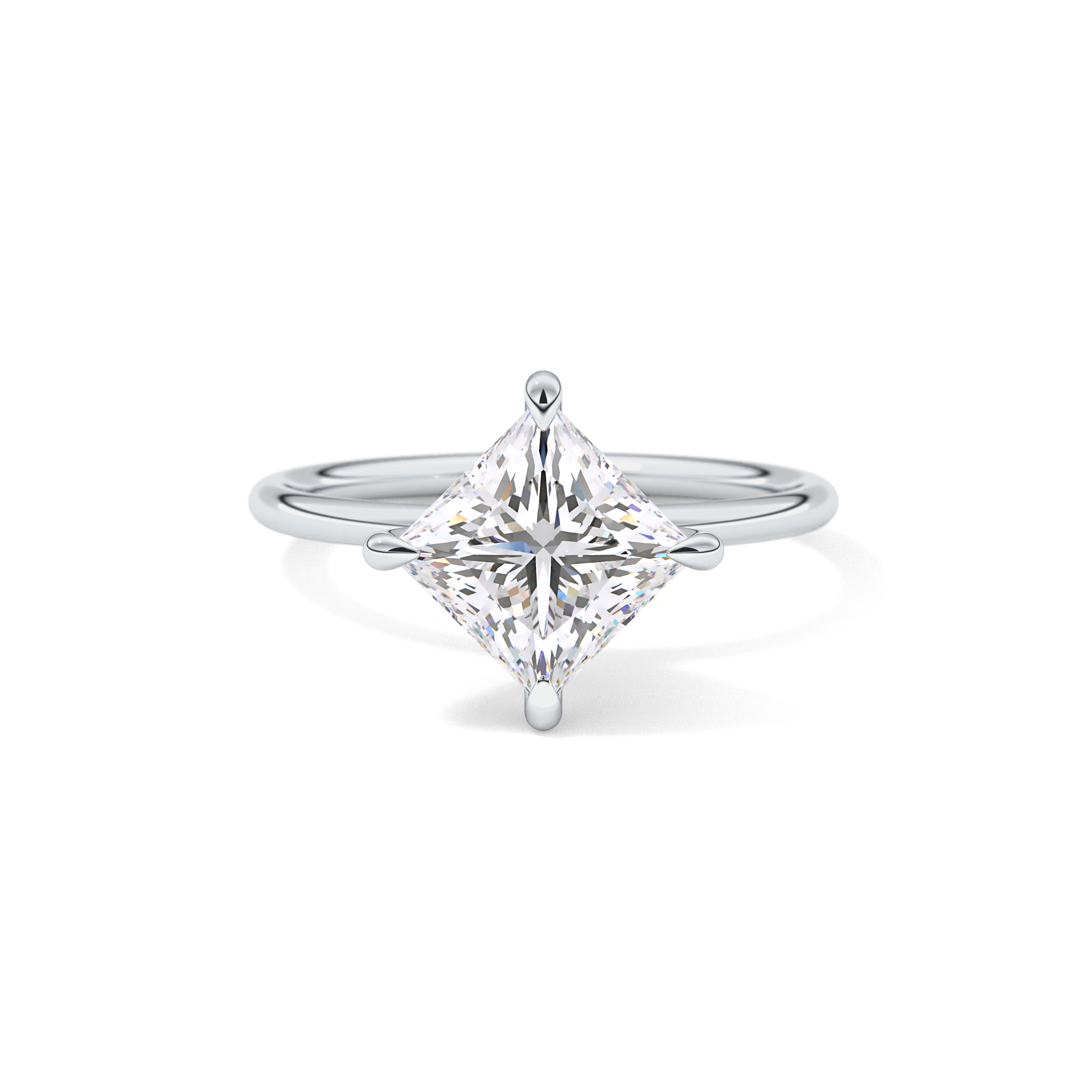 Princess Solitaire Lab Grown Diamond Engagement Ring