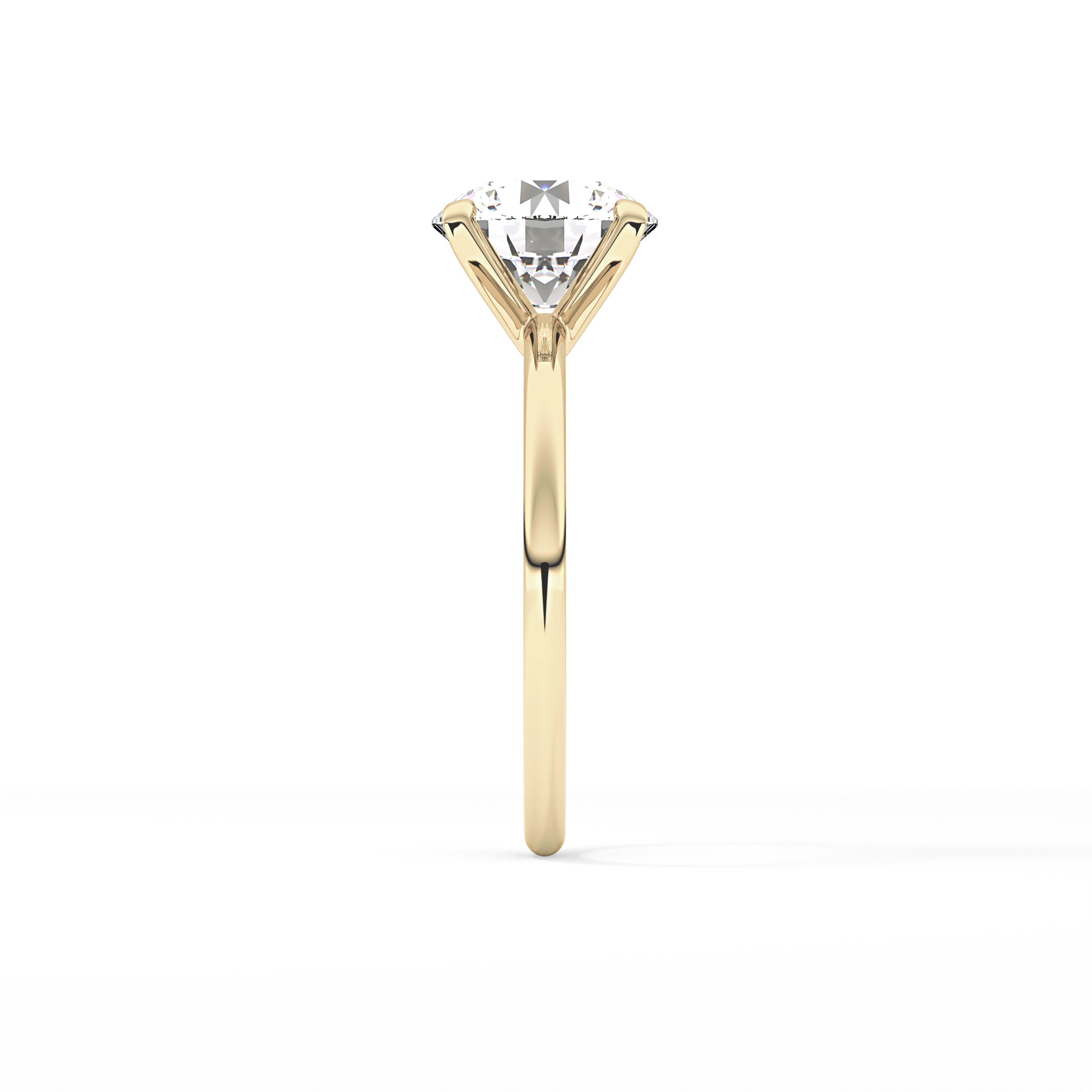 Round Solitaire Lab Grown Diamond Engagement Ring