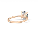 Round Solitaire Lab Grown Diamond Engagement Ring
