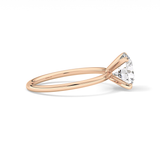 Round Solitaire Lab Grown Diamond Engagement Ring