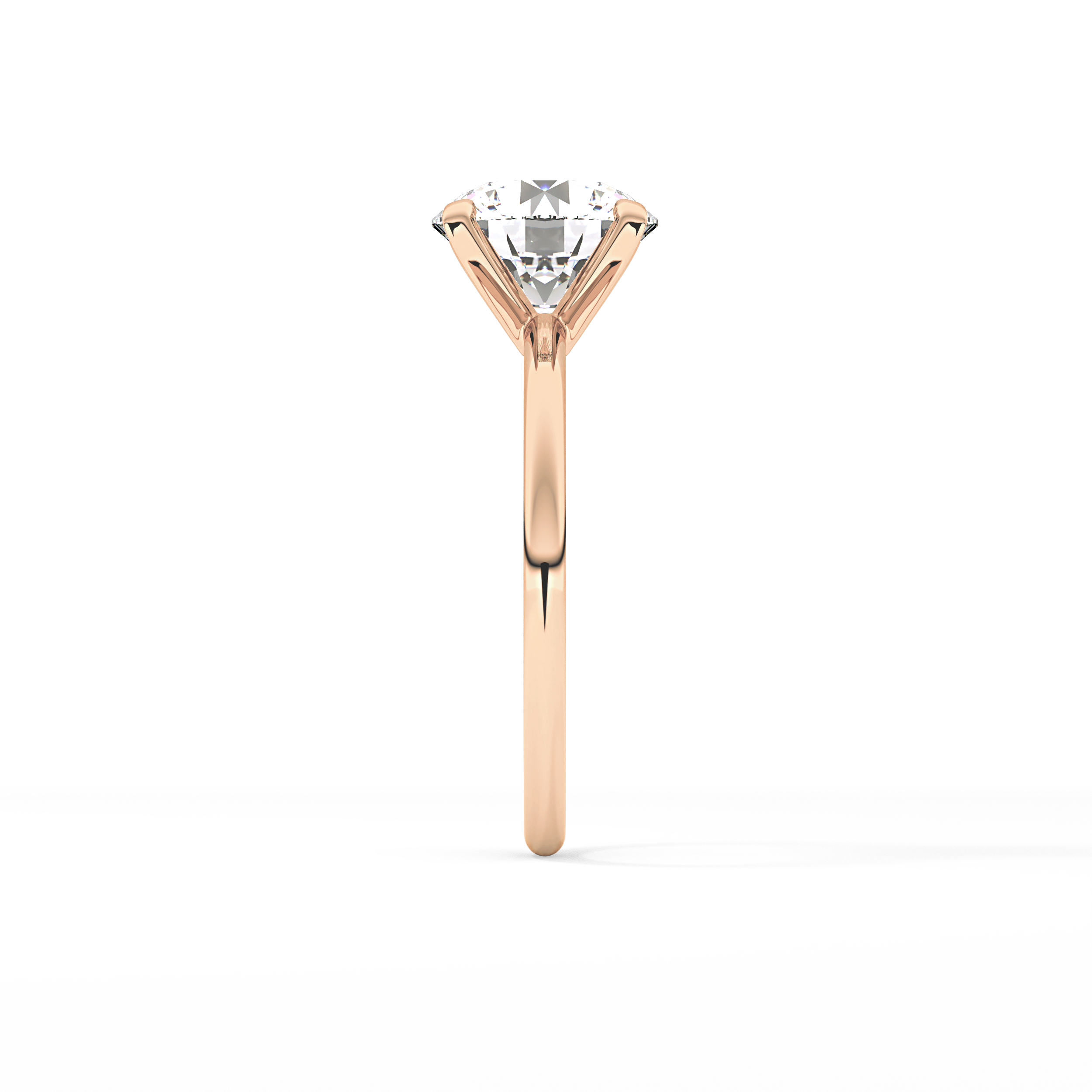 Round Solitaire Lab Grown Diamond Engagement Ring