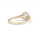 Round Three Stone Lab Grown Diamond Engagement Ring