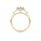 Cushion Three Stone Lab Grown Diamond Engagement Ring