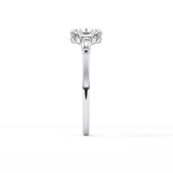 Cushion Three Stone Lab Grown Diamond Engagement Ring