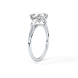 Cushion Three Stone Lab Grown Diamond Engagement Ring