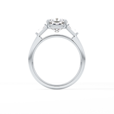 Cushion Three Stone Lab Grown Diamond Engagement Ring