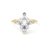 Marquise Three Stone Lab Grown Diamond Engagement Ring