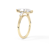 Marquise Three Stone Lab Grown Diamond Engagement Ring