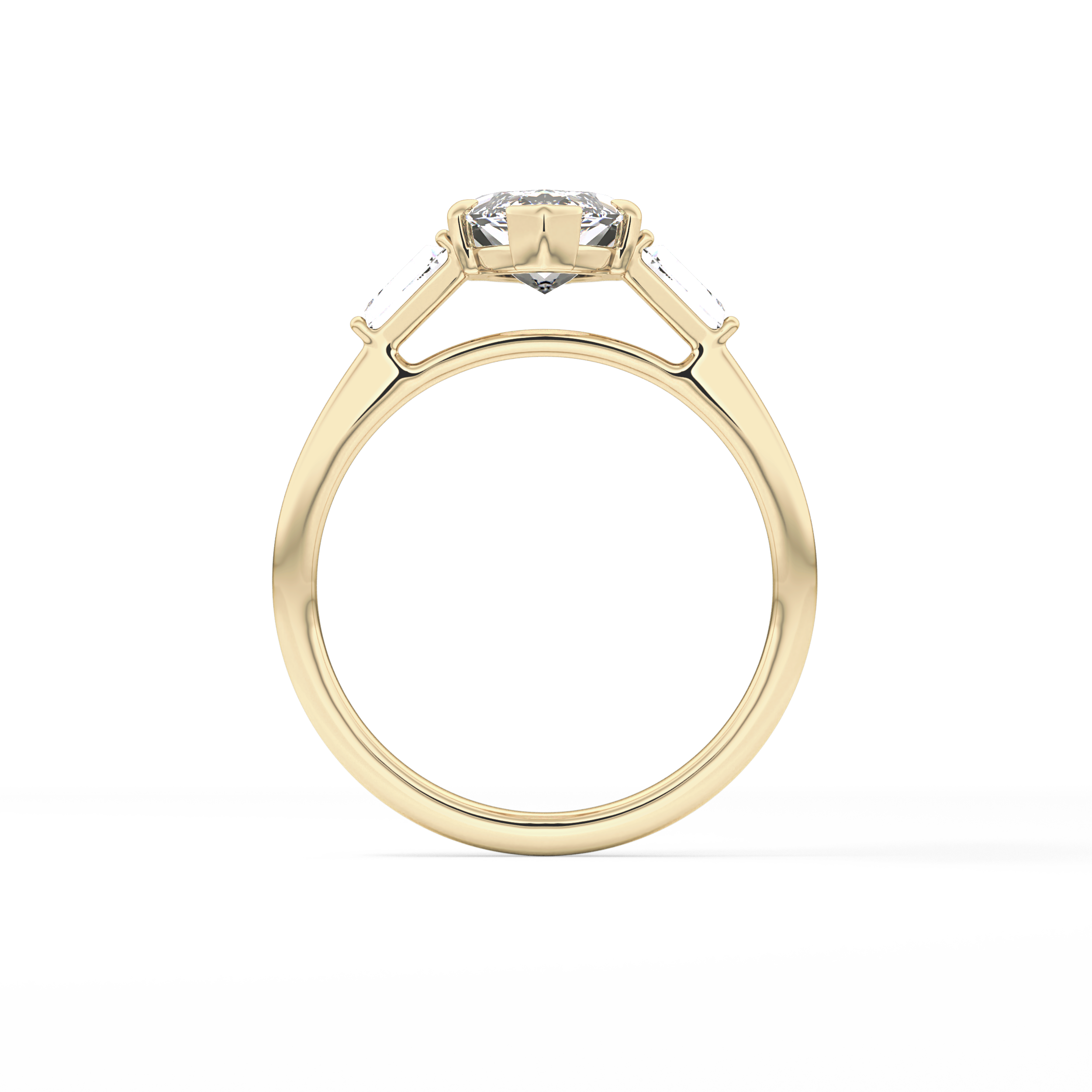 Marquise Three Stone Lab Grown Diamond Engagement Ring