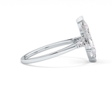 Marquise Three Stone Lab Grown Diamond Engagement Ring
