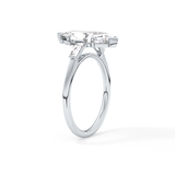 Marquise Three Stone Lab Grown Diamond Engagement Ring