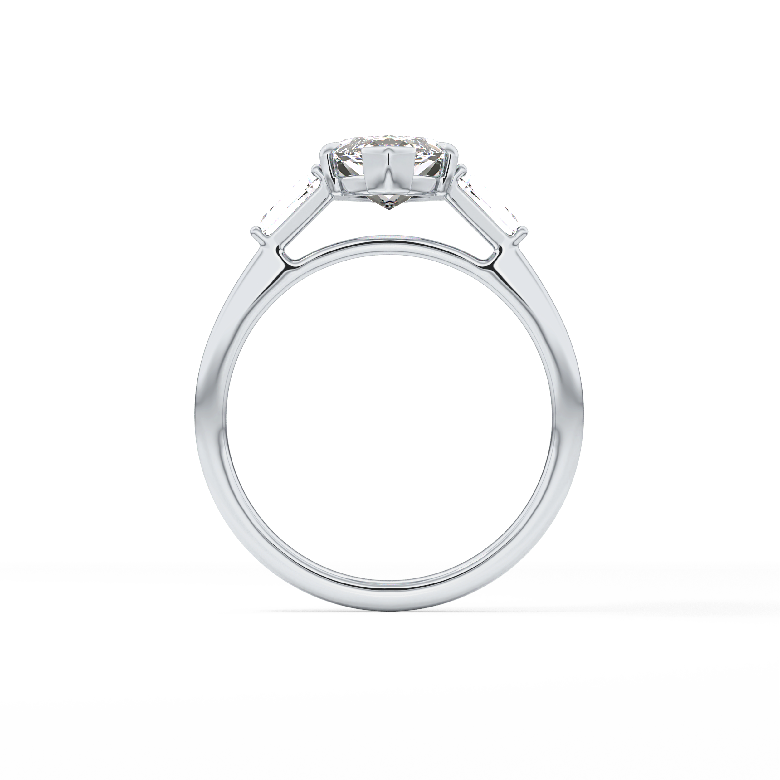 Marquise Three Stone Lab Grown Diamond Engagement Ring