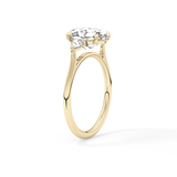 Oval Three Stone Lab Grown Diamond Engagement Ring