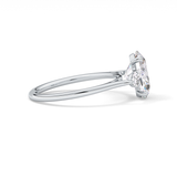 Oval Three Stone Lab Grown Diamond Engagement Ring
