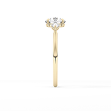 Round Three Stone Lab Grown Diamond Engagement Ring