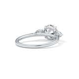 Round Three Stone Lab Grown Diamond Engagement Ring