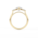 Pear Three Stone Lab Grown Diamond Engagement Ring