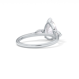 Pear Three Stone Lab Grown Diamond Engagement Ring