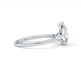 Pear Three Stone Lab Grown Diamond Engagement Ring