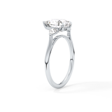 Pear Three Stone Lab Grown Diamond Engagement Ring