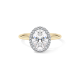 Oval Halo Lab Grown Diamond Engagement Ring