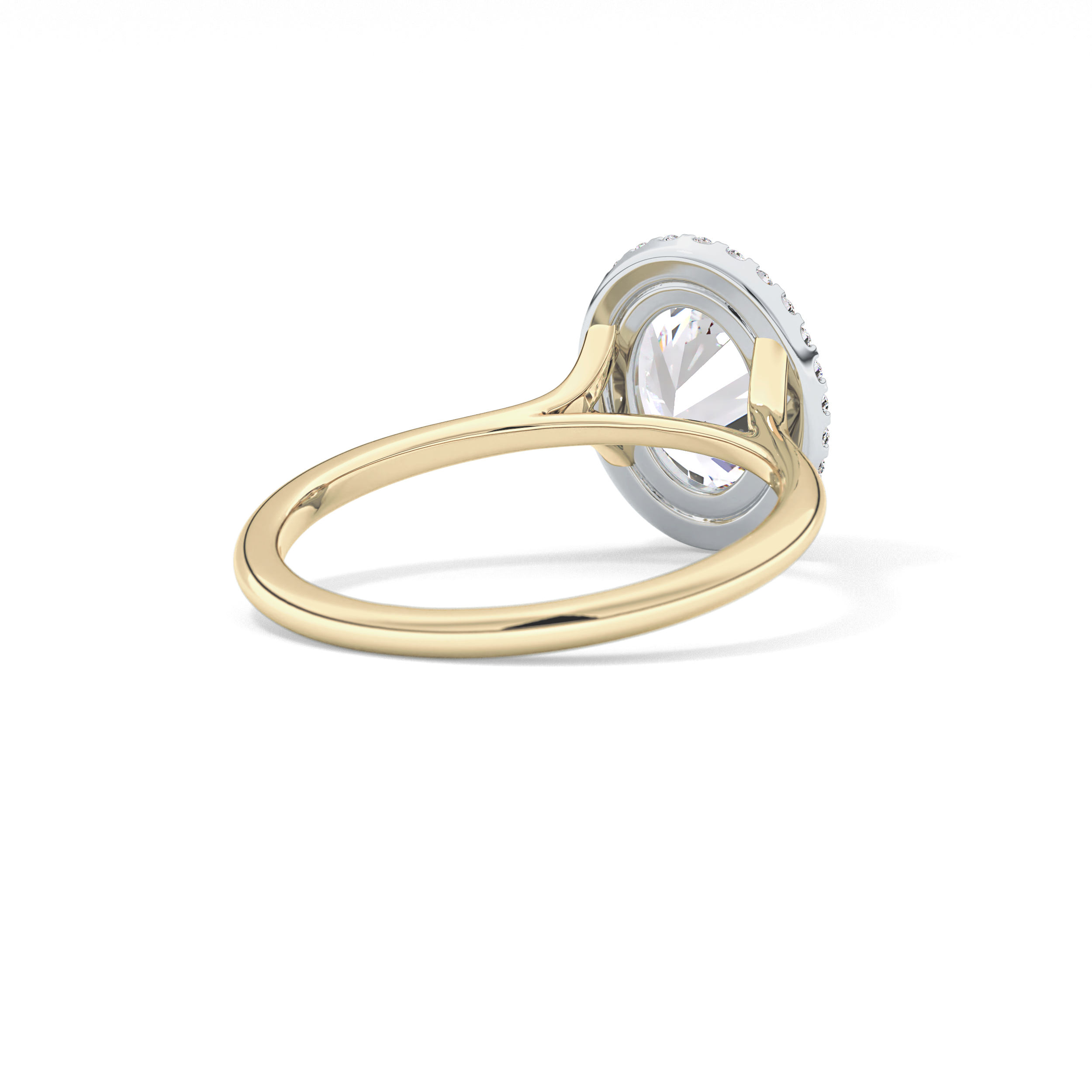 Oval Halo Lab Grown Diamond Engagement Ring