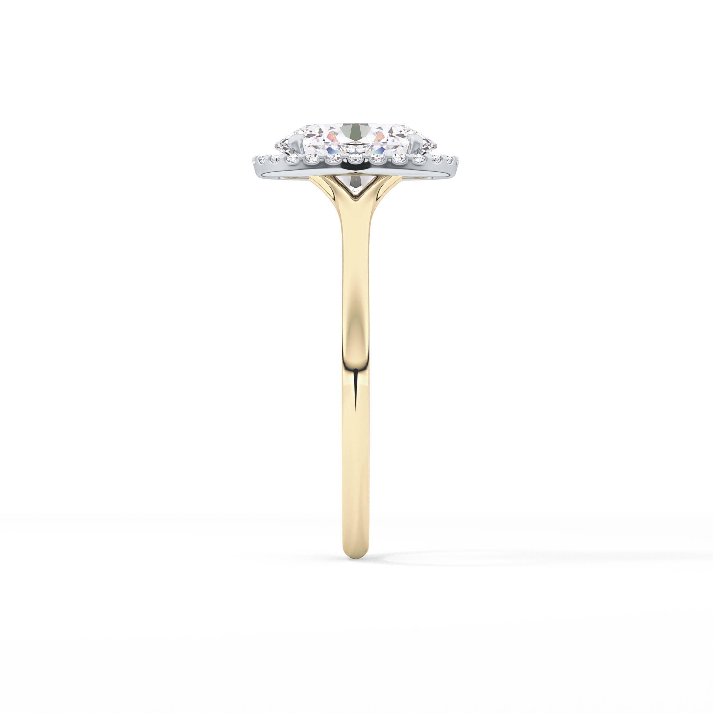 Oval Halo Lab Grown Diamond Engagement Ring