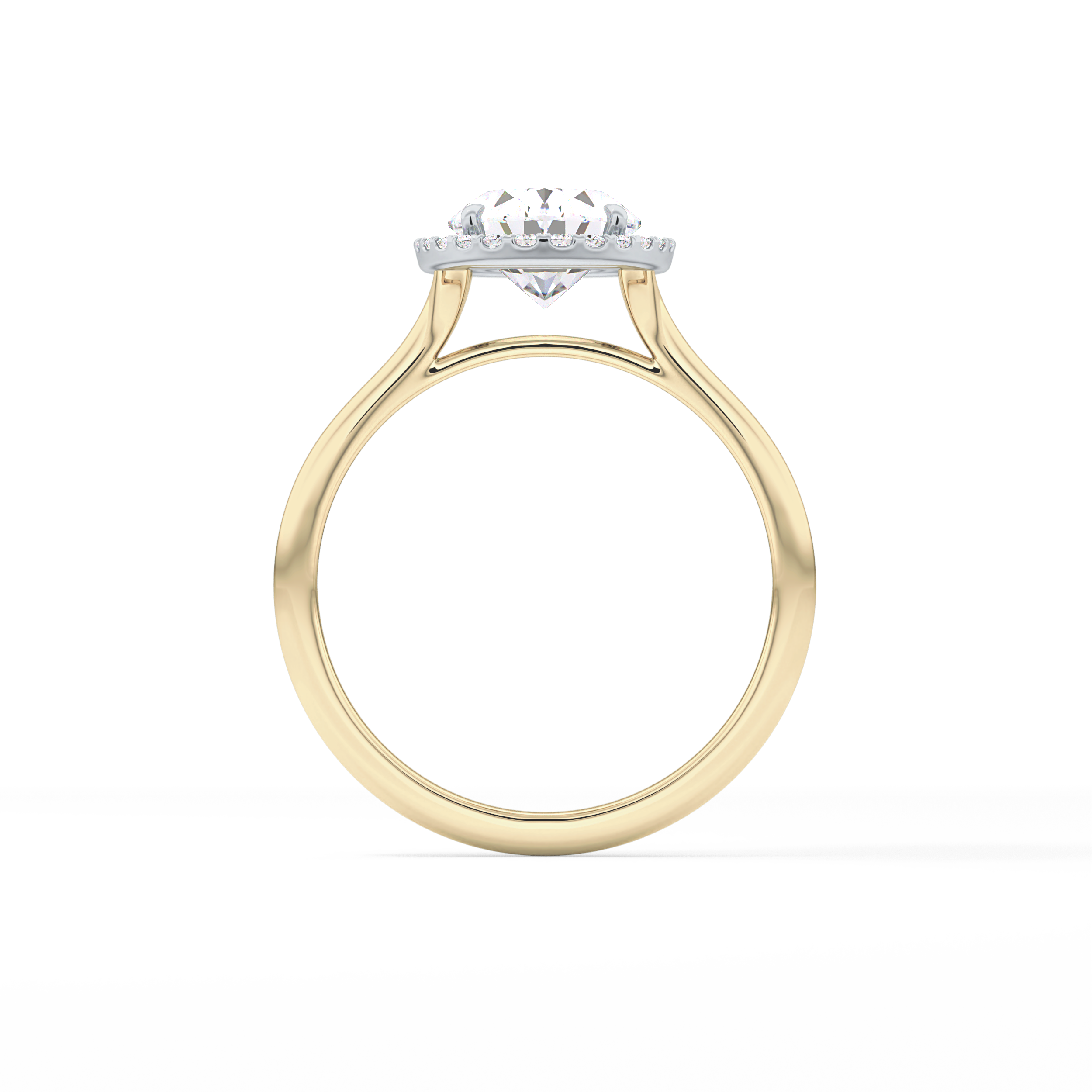 Oval Halo Lab Grown Diamond Engagement Ring