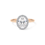 Oval Halo Lab Grown Diamond Engagement Ring