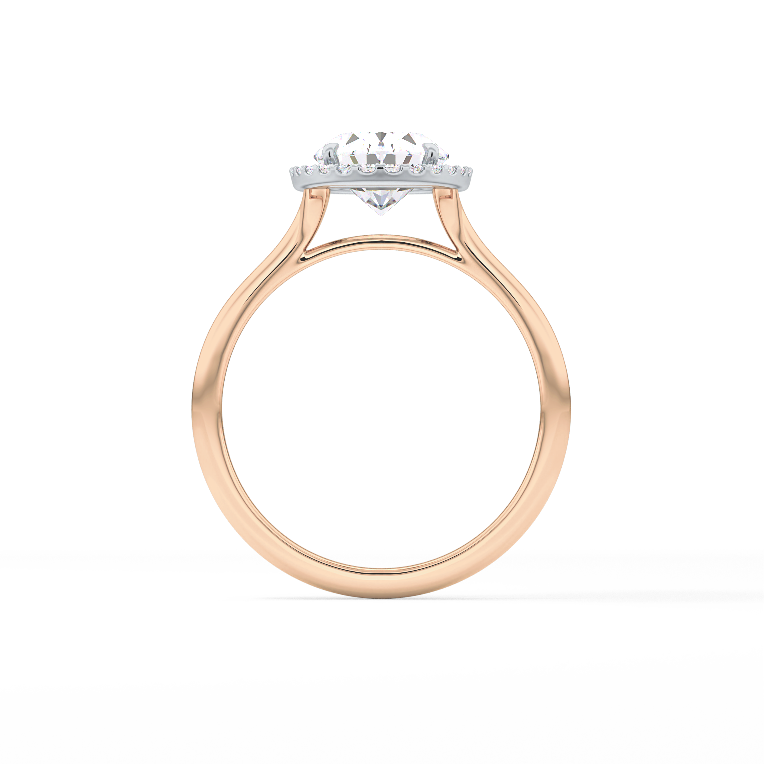 Oval Halo Lab Grown Diamond Engagement Ring