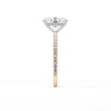 Oval Pave & Hidden Halo Lab Grown Diamond Engagement Ring