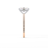 Oval Pave & Hidden Halo Lab Grown Diamond Engagement Ring
