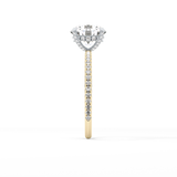 Round Pave & Hidden Halo Lab Grown Diamond Engagement Ring
