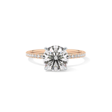 Round Pave & Hidden Halo Lab Grown Diamond Engagement Ring