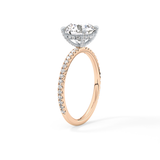 Round Pave & Hidden Halo Lab Grown Diamond Engagement Ring