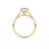 Round Shaped Solitaire Lab Grown Diamond Engagement Ring