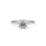 Round Shaped Solitaire Lab Grown Diamond Engagement Ring
