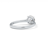 Round Shaped Solitaire Lab Grown Diamond Engagement Ring