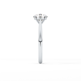 Round Shaped Solitaire Lab Grown Diamond Engagement Ring