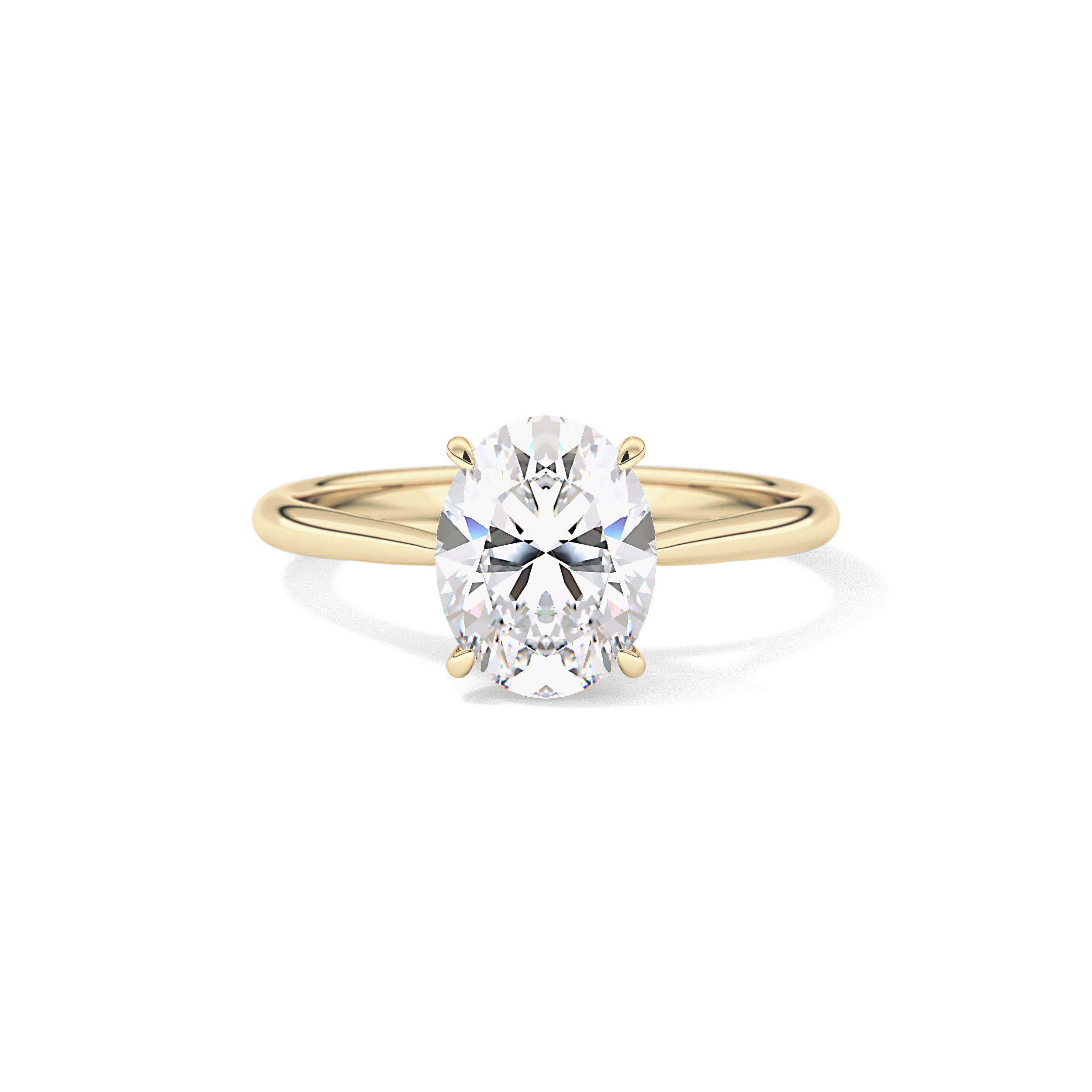 Oval Solitaire Lab Grown Diamond Engagement Ring